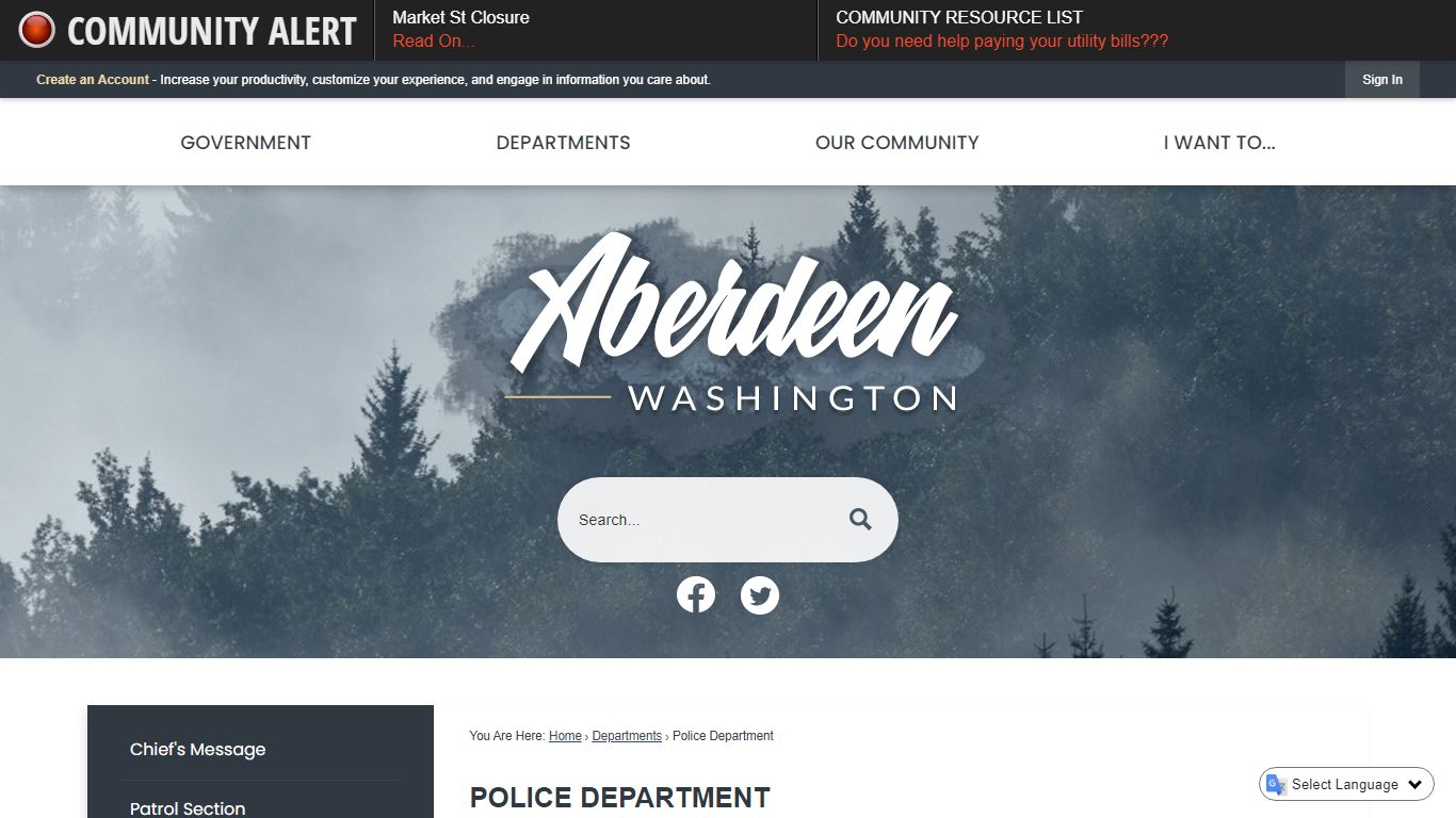 Police Department | Aberdeen, WA